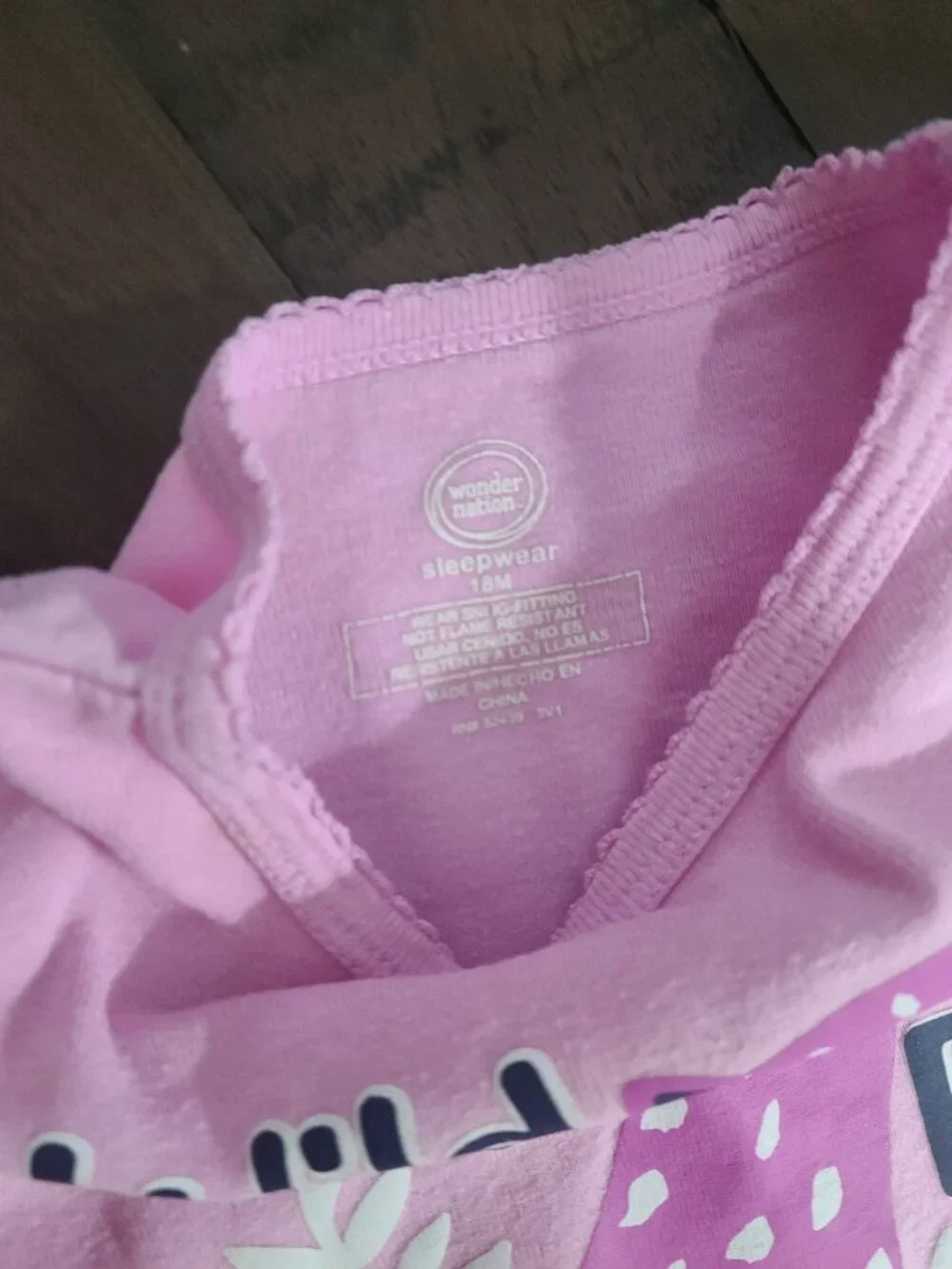 wonder nation pink pajama